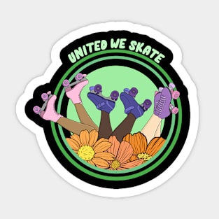 United We Skate Sticker